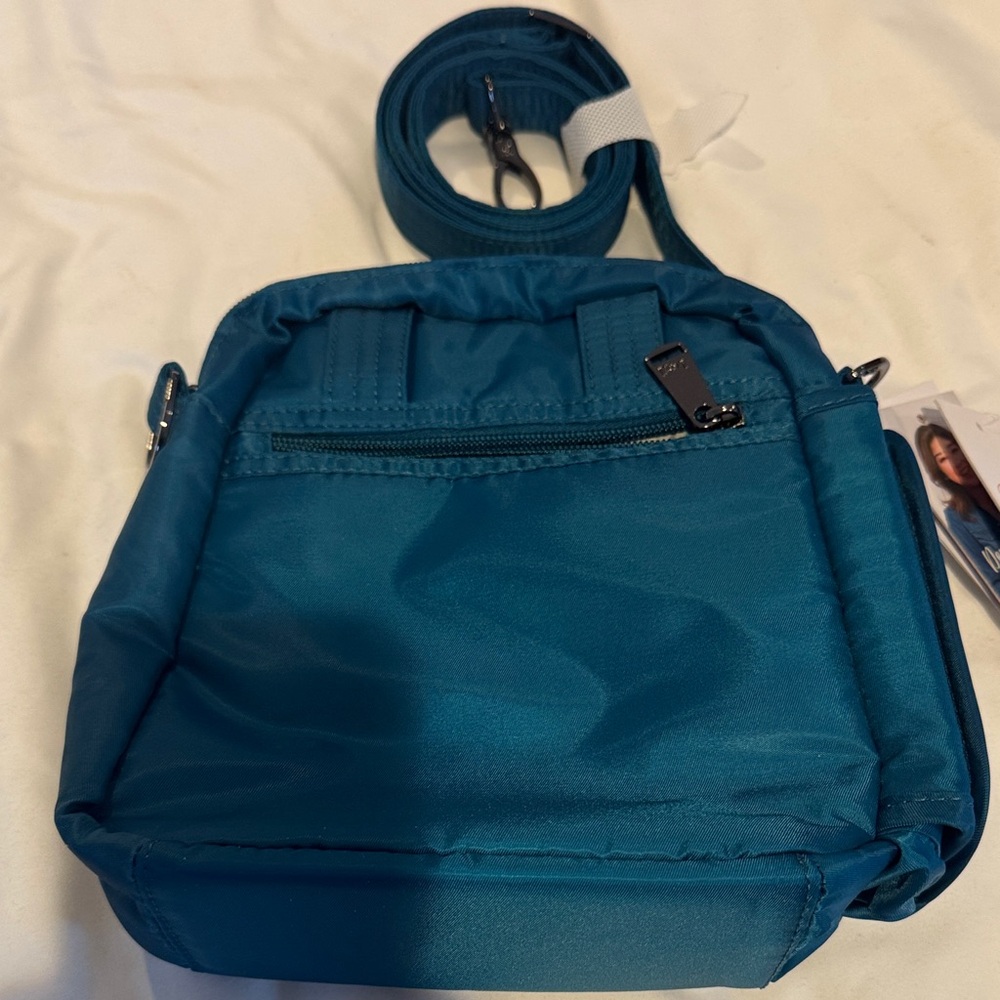 Lug Teal Quilted Crossbody Bag - Picture 4 of 7